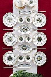 Hermia Set de Desayuno Bergama 16 Multicolor